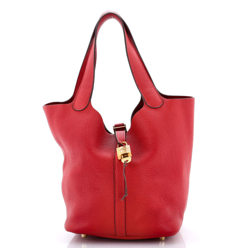 Hermes MM Picotin Lock Bag Clemence